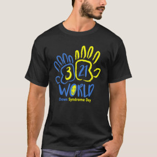 Hand Print World Down Syndrome Day Frauen Kinder 1 T-Shirt