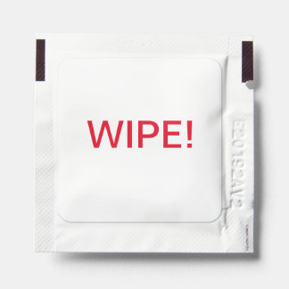 Hand-Sanitäter-Wipes mit Erinnerung "WIPE"!