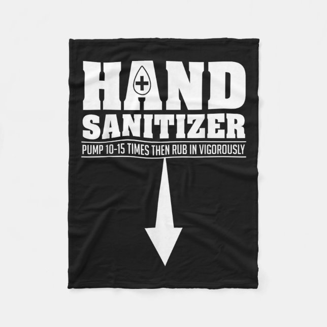 Hand Sanitizer Funny Sarcastic Adult Humor Dirty J Fleecedecke (Vorderseite)