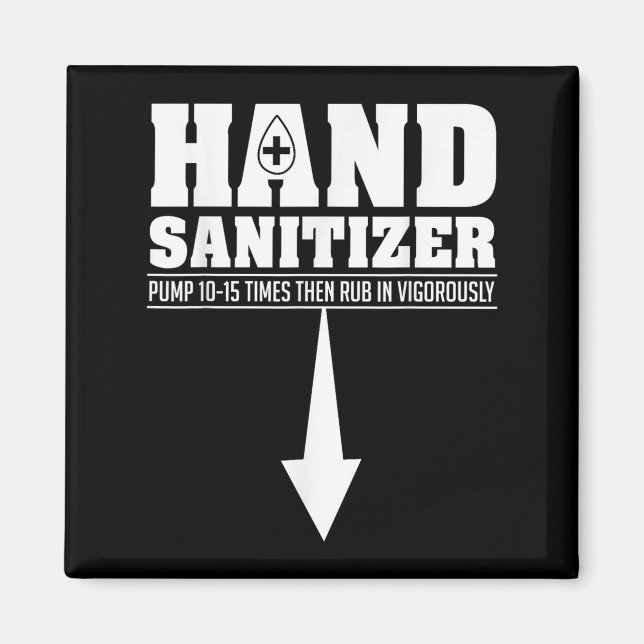 Hand Sanitizer Funny Sarcastic Adult Humor Dirty J Magnet (Vorne)