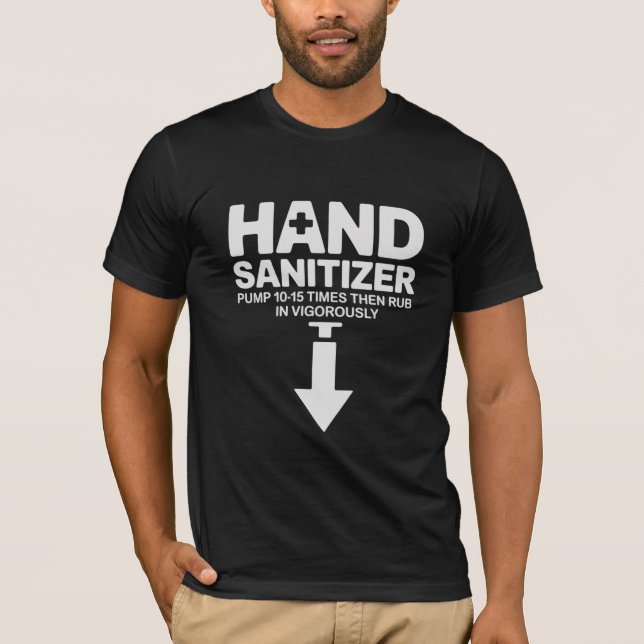 Hand Sanitizer Funny Sarcastic Adult Humor Dirty  T-Shirt (Vorderseite)