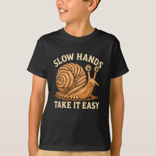 Hand-Schnecken-Kunst Handgefertigter Schnecken-Sti T-Shirt