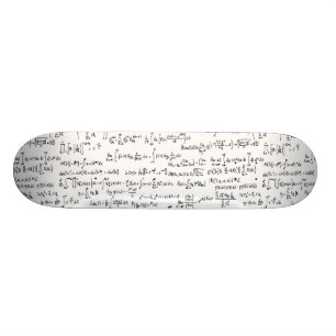 Hand schriftliche Mathe-Gleichungen // Skateboard