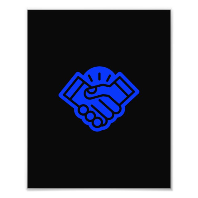 Hand schütteln fotodruck (Vorne)