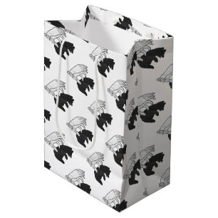Hand-Silhouette-Bärenkuppe Mittlere Geschenktüte