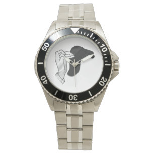 Hand Silhouette Camel Armbanduhr