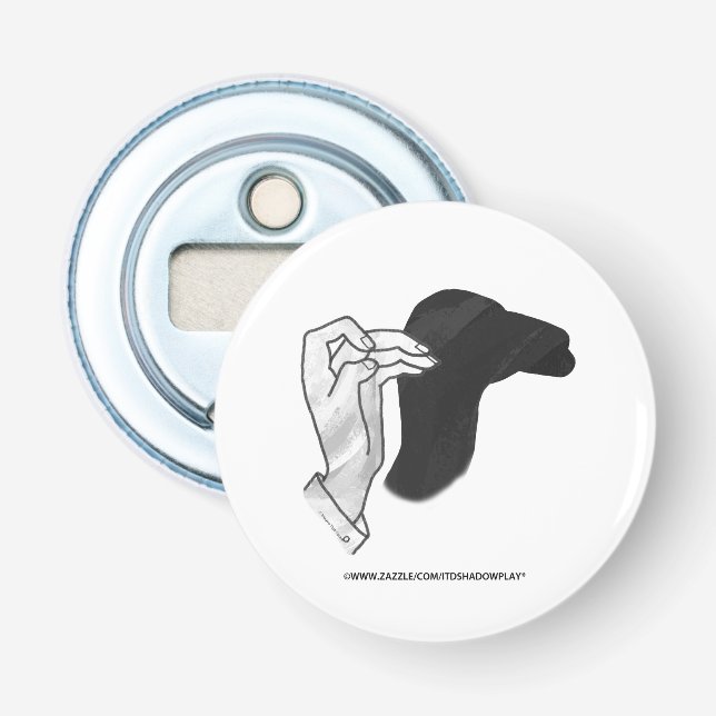 Hand Silhouette Camel Flaschenöffner (Vorderseite)