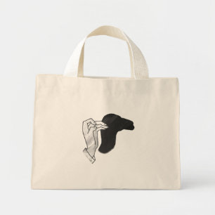 Hand Silhouette Camel Mini Stoffbeutel