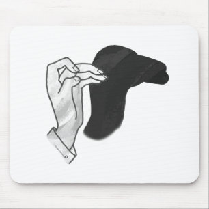 Hand Silhouette Camel Mousepad