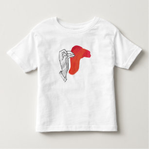 Hand Silhouette Camel Red Kleinkind T-shirt
