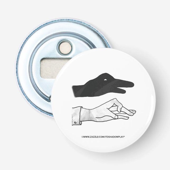 Hand-Silhouette-Duck Flaschenöffner (Vorderseite)