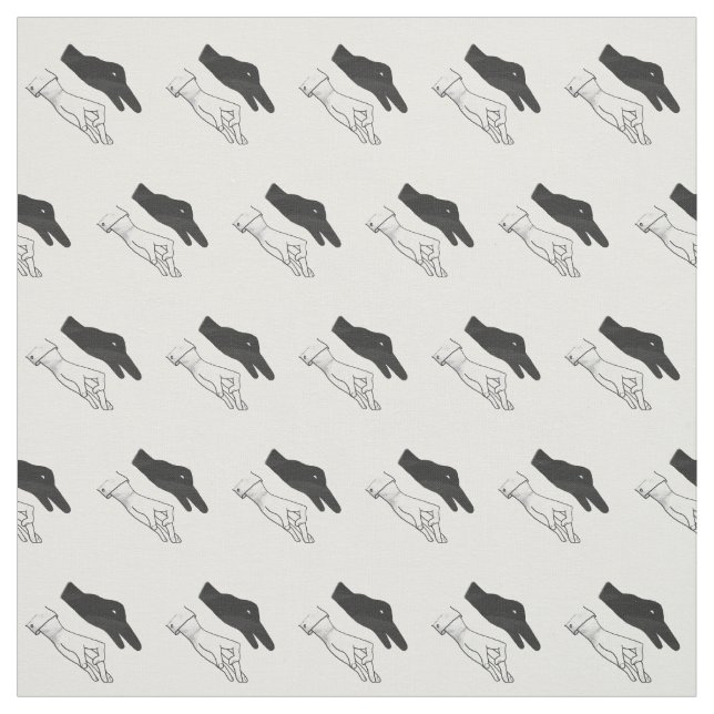 Hand-Silhouette-Duck Stoff (Muster)