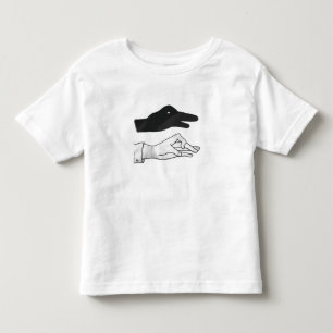 Hand Silhouette Ente Kleinkind T-shirt