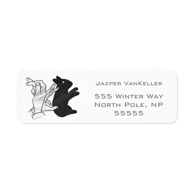 Hand-Silhouette-Hase (Vorne)