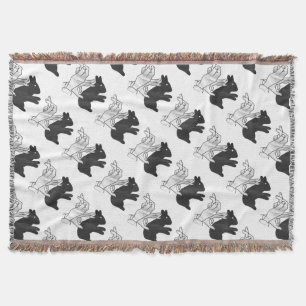 Hand-Silhouette-Hase Decke
