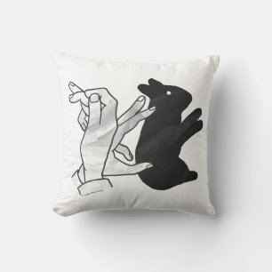 Hand-Silhouette-Hase Kissen