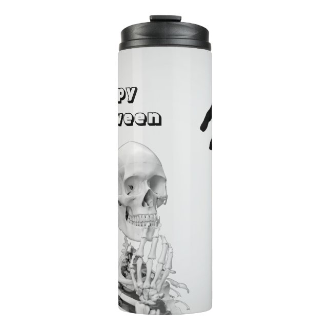Hand Skelett Halloween Thermal Tumbler Thermosbecher (Vorderseite)
