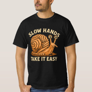 Hand Snail Art Handmade Snail Style T-Shirt