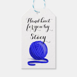 Hand-Strick für Sie Personalisiert mit Betreuungsi Geschenkanhänger