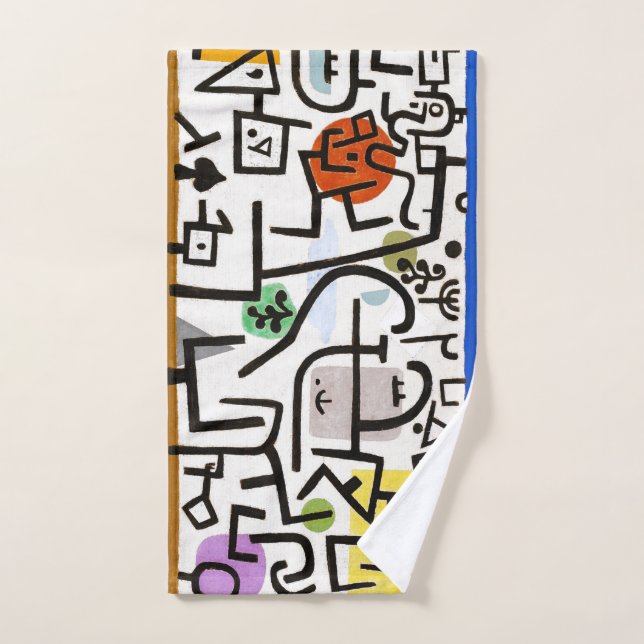 HAND TOWEL : PAUL KLEE : REICHER HAFEN HANDTUCH (Handtuch)