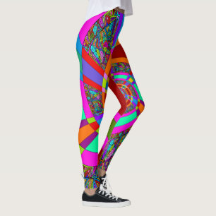 Hand- und digital gemaltes Muster Art 3 Leggings