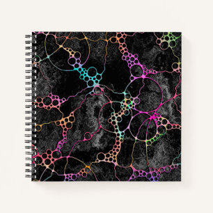 Hand- und digital gemaltes Muster Art 44 Notizbuch