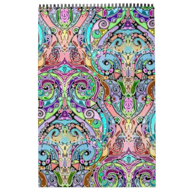 Hand und digital gestrichen Muster Art 10 Kalender (Titelbild)