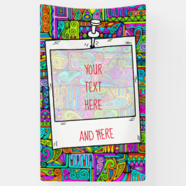 Hand und digital gestrichen Muster Art 5 Banner