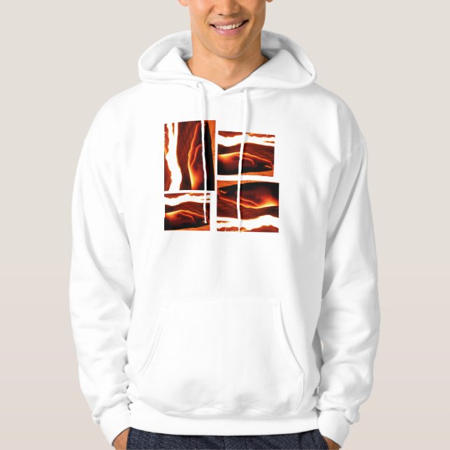 Hand unter Feuer Hoodie (Vorderseite)