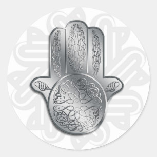 Hand von Fátima Runder Aufkleber