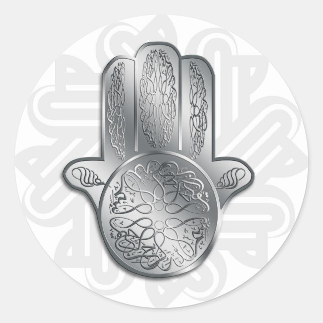 Hand von Fátima Runder Aufkleber (Vorderseite)