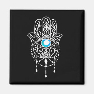 Hand von Hamsa Böser Blick Namaste Yoga Meditation Magnet