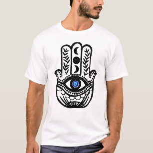 Hand von Hamsa Fatima Evil Eye T-Shirt