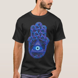 Hand von Hamsa Fatima Evil Eye Third Eye Spiritual T-Shirt