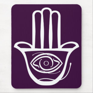 Hand von Miriam (Hamsa) Mousepad