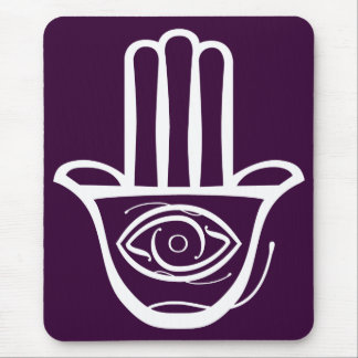 Hand von Miriam (Hamsa) Mousepad