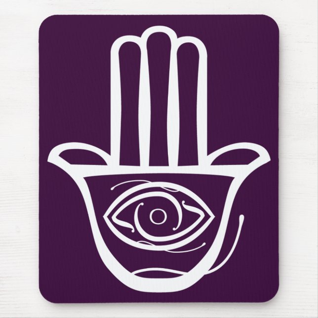 Hand von Miriam (Hamsa) Mousepad (Vorne)