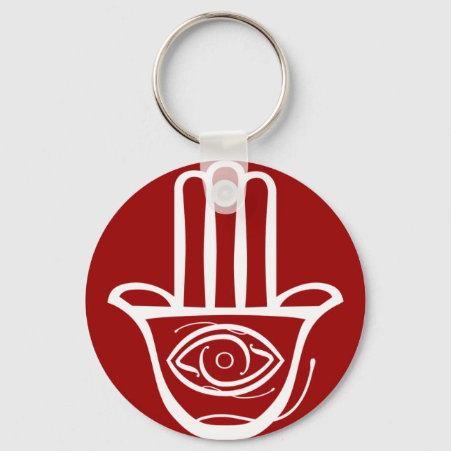 Hand von Miriam (Hamsa) Schlüsselanhänger (Vorderseite)