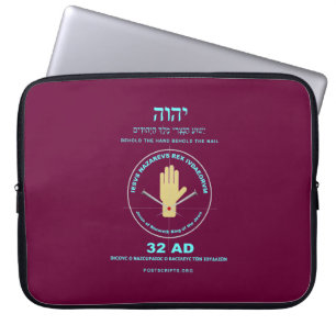 Hand von YHVH Laptopschutzhülle