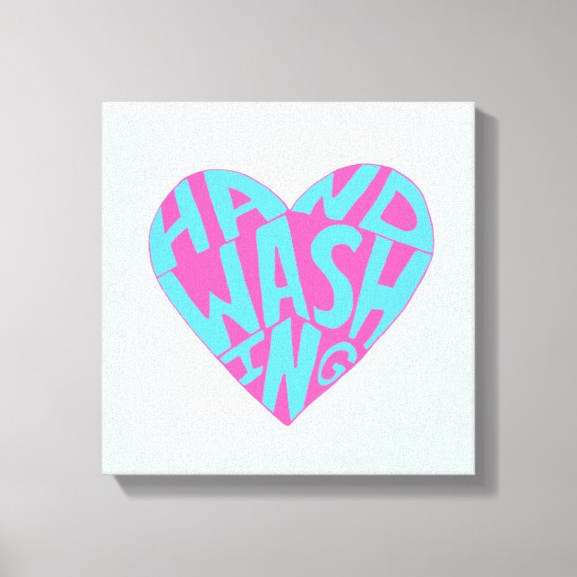 Hand waschen leinwanddruck (Vorderseite)