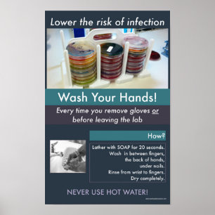 Hand-washing Safety Informational Poster