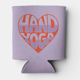 Hand Yoga Roter Lavendel Dosenhülle Dosenkühler