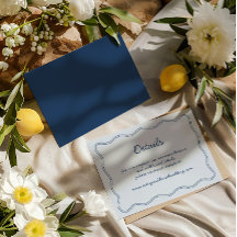 Hand Zeichne Vintage Blue Handwriter Details