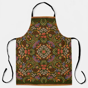 Hand zeichnete Fantasy Blumen Muster. Vintage Vorl Schürze