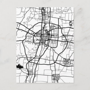 Handan China Stadtplan Postkarte