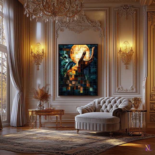 Handarbeit mit lichtgefestigten Glas-Surreal-Kunst Leinwanddruck (Von Creator hochgeladen)