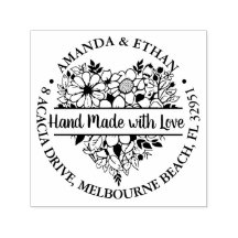 Handarbeit mit Liebe Foral Heart Theme