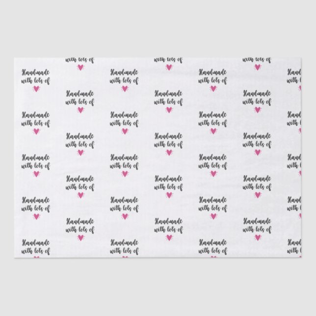 Handarbeit mit Liebe-Gewebepapier Seidenpapier (Vorderseite)