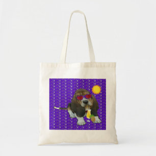 Handbag Basset Hosting Sommerzeit Tragetasche