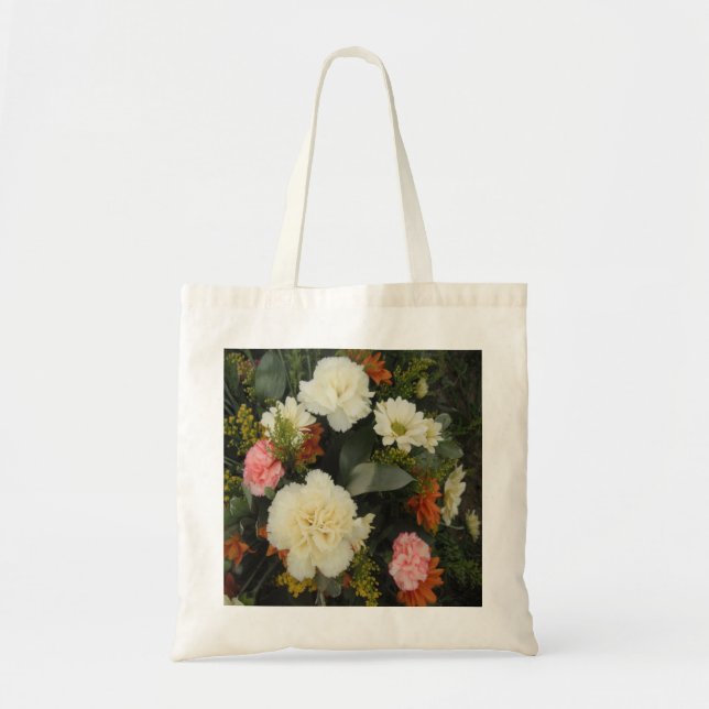 Handbag Carnation Bouquet Tragetasche (Vorne)